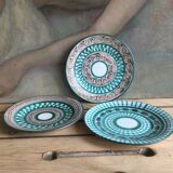 3 petites assiettes Robert Picault Vallauris
