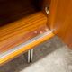 Wardrobe 1970 teak 4 doors half wardrobe half shelf 182 cm