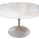 Eero saarinen & knoll international, table "tulip" 137 cm arabescato