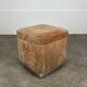 70s suede trunk pouf