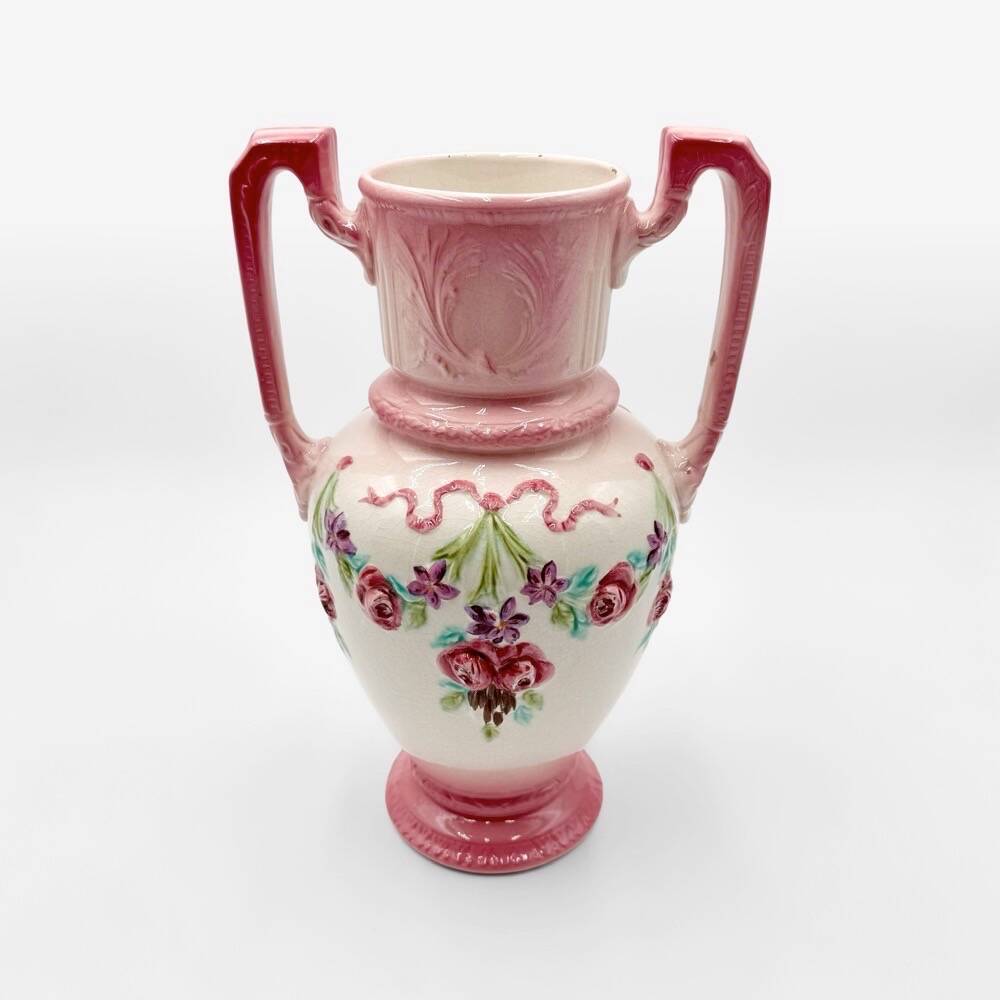 Art Nouveau vase in barbotine Longchamp Terre de Fer