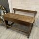 Double wooden school desk, 19th century