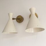Pair of wall light design years 50