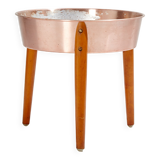 Aluminum plant holder on beech legs