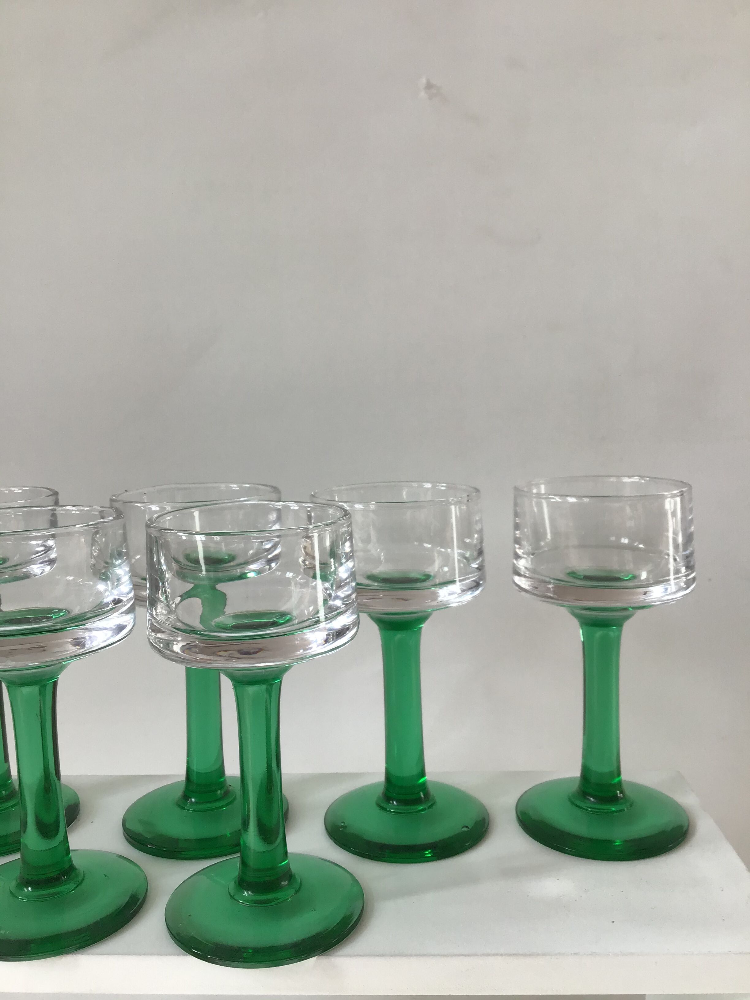 6 verres d’Alsace années 70