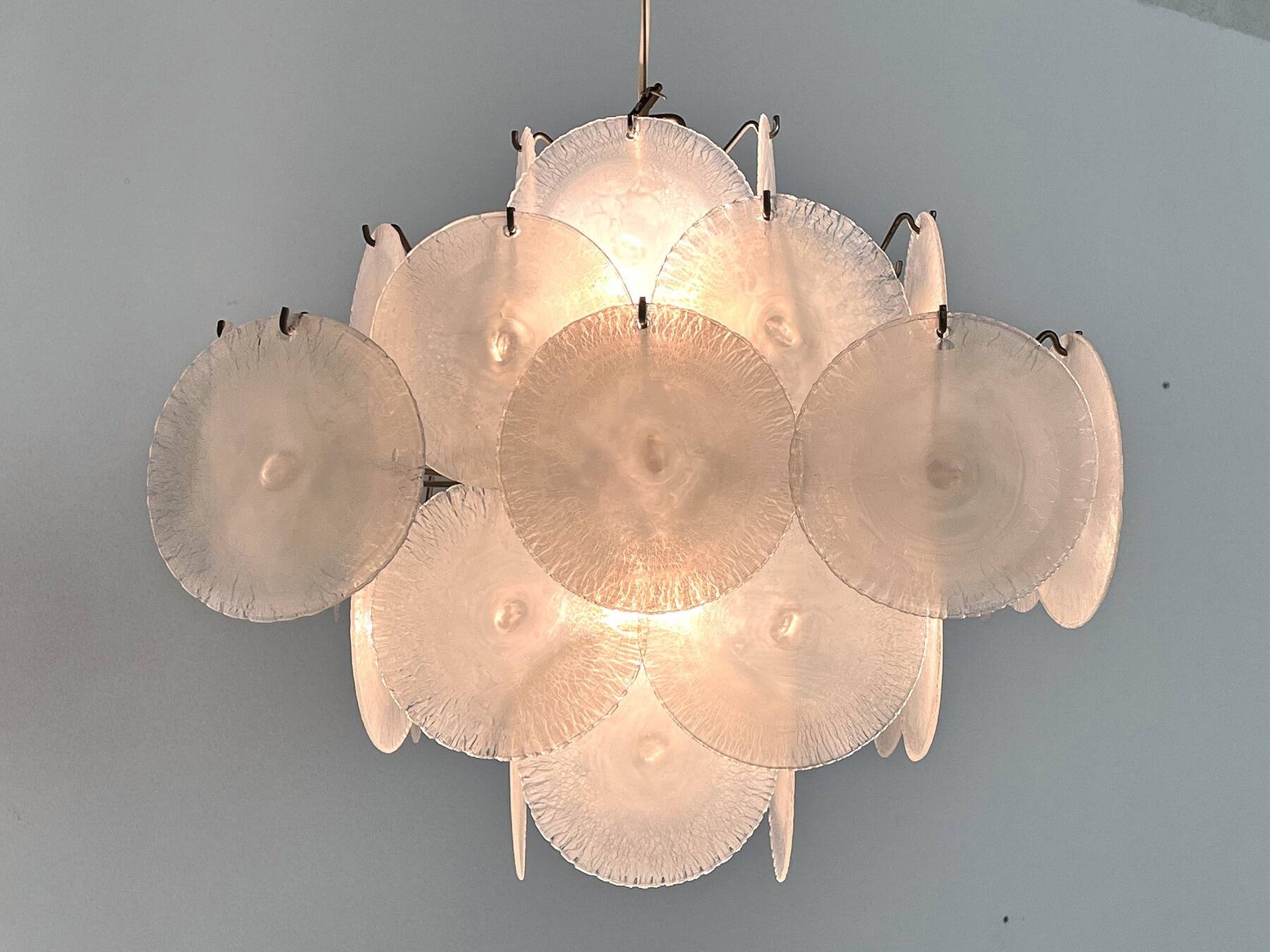 Italian Murano Chandelier by Carlo Nason for Mazzega, 70s