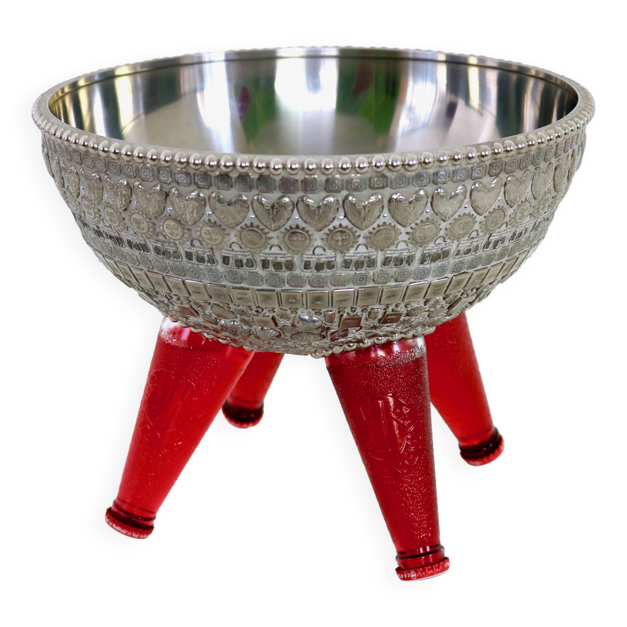 Centerpiece / Ice Bucket with Campari Bottles Designed by Franco Corso, 2010