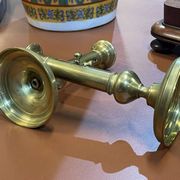 Pair of brass candlesticks from the early 20th century.