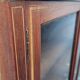 Antique glass-fronted Louis XVI library