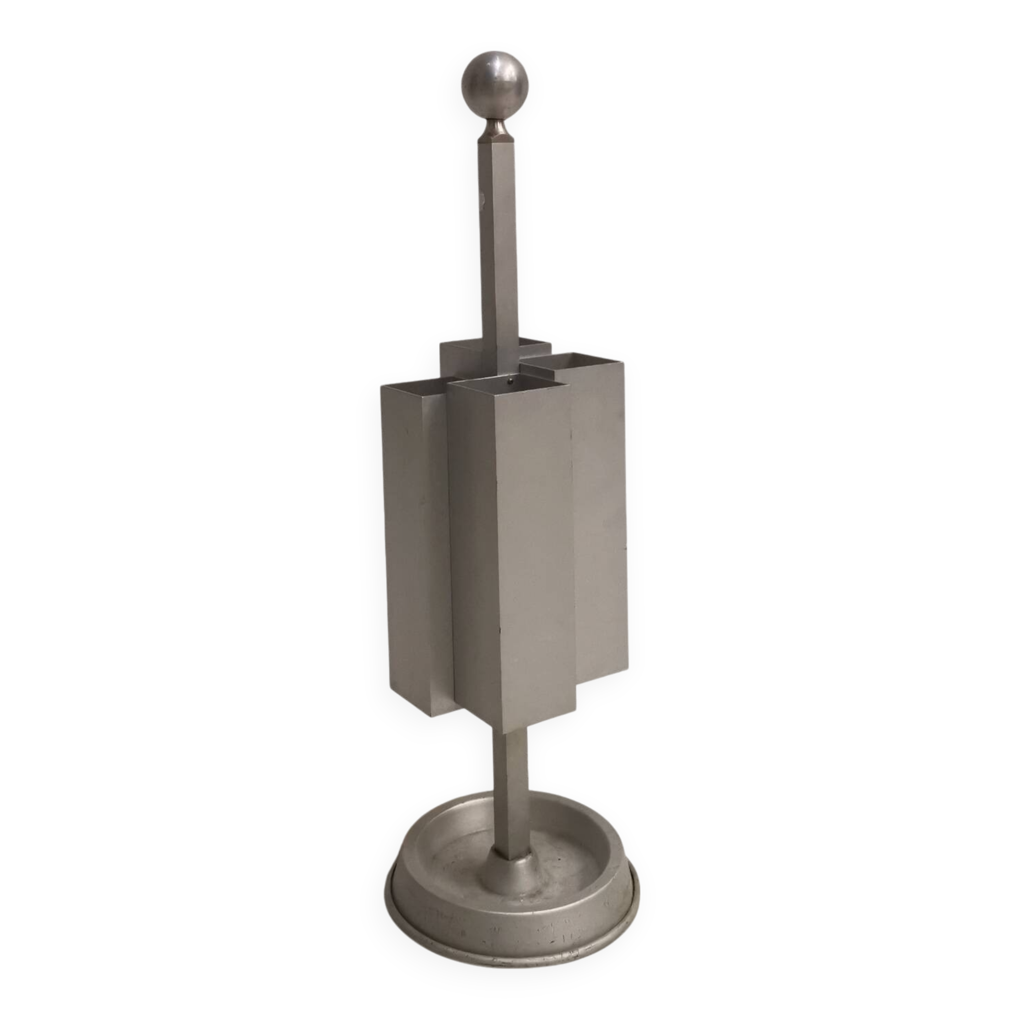 1970s vintage aluminium umbrella stand