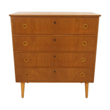 Commode scandinave en teck, Suède, 1960