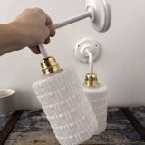 Pair of vintage wall lights of Scandinavian origin