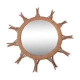 52x52 cm rattan mirror