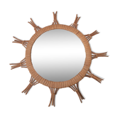52x52 cm rattan mirror
