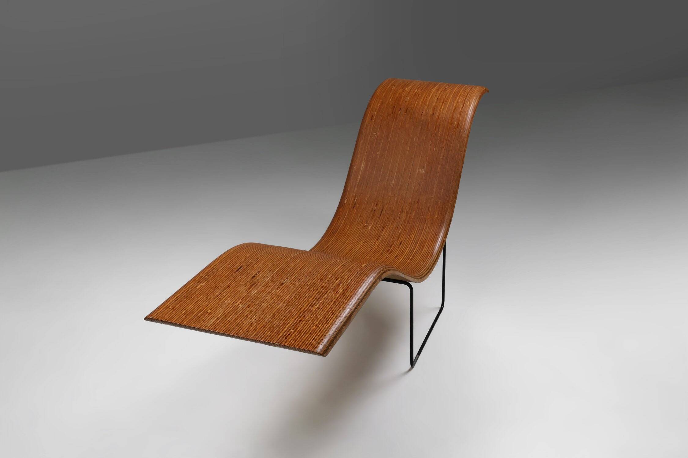 Mid-Century Stack-Laminated Lounge Chair by Tiller Lesser, Germany, 1990s