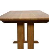 Vintage shaker dining table in oak minimalist design 70's