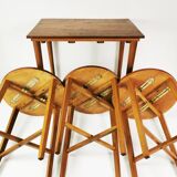 Mid Century Folding Tables, designed by P. Hundevad, Novy domov, Czechoslov
