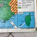 school map Librairie Armand Colin Reinhart and Wagret La France from 1939 to 1945 / 2nd GM 1970