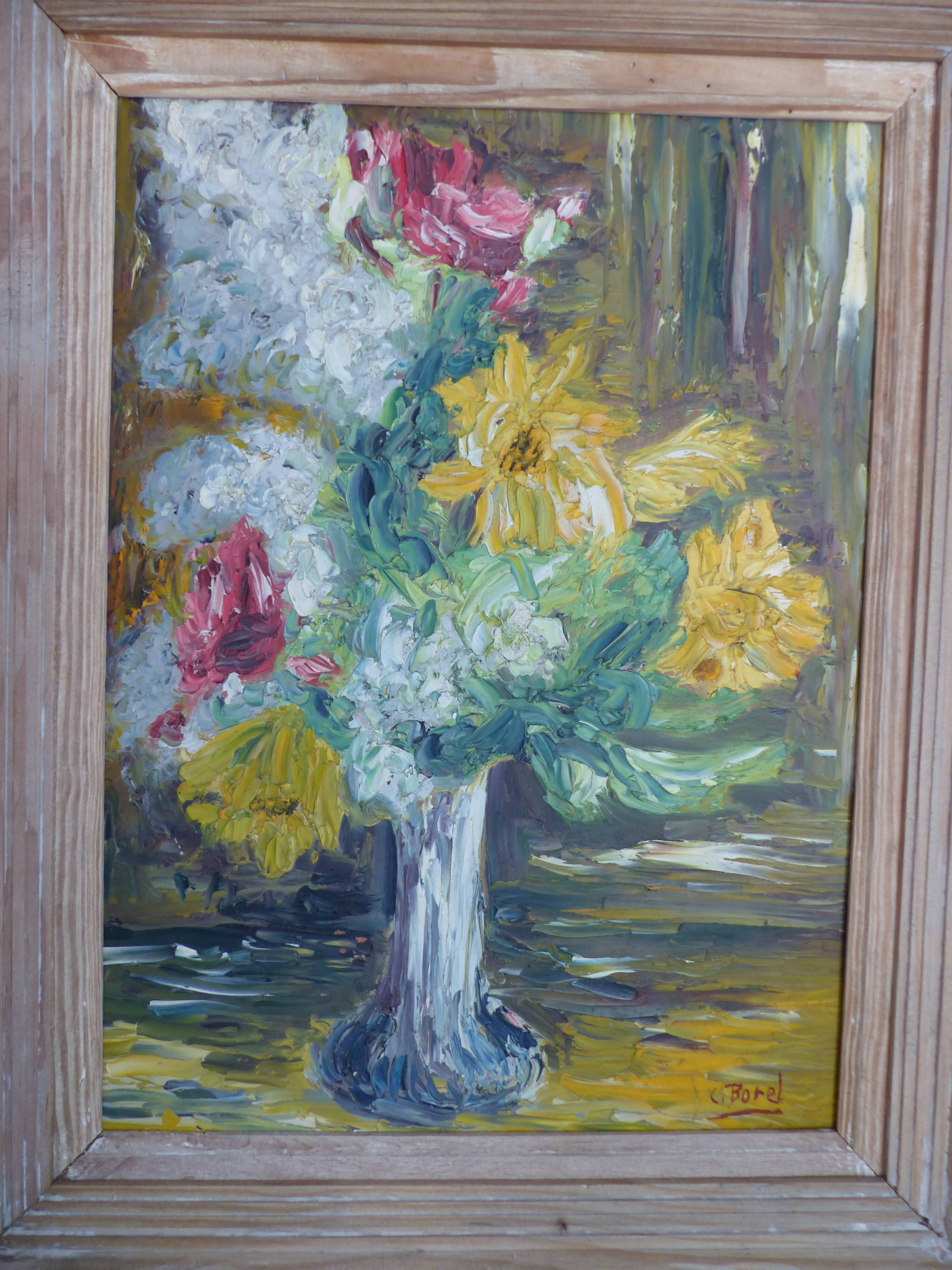 Painting - Bouquet of flowers in a vase