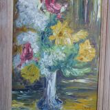 Tableau bouquet de fleurs dans un vase