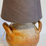Vintage handmade pottery lamp