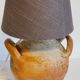 Vintage handmade pottery lamp