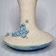 Design rocking vase in glazed ceramic with crystal decoration, 34 cm