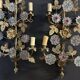 Important Pair of Church or Chapel Wall Lights in Gilded Brass and Glass, Late 19th Century, H 70 Cm