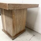 Art Deco coffee table in limed oak, 20th century