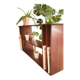 Low antique wooden storage unit