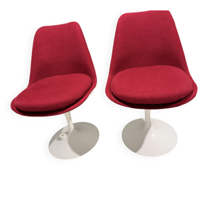 2 chaises tulipe Saarinen - chez