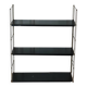 Étagère murale string années 60, noire
