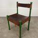 Stretched leather safari chair, 60s Jungle Chic style