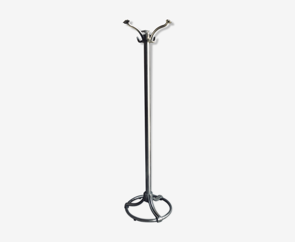 Stainless steel coat rack and cast aluminum twentieth century