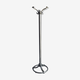 Stainless steel coat rack and cast aluminum twentieth century