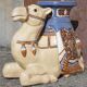 Camel side table in ceramic