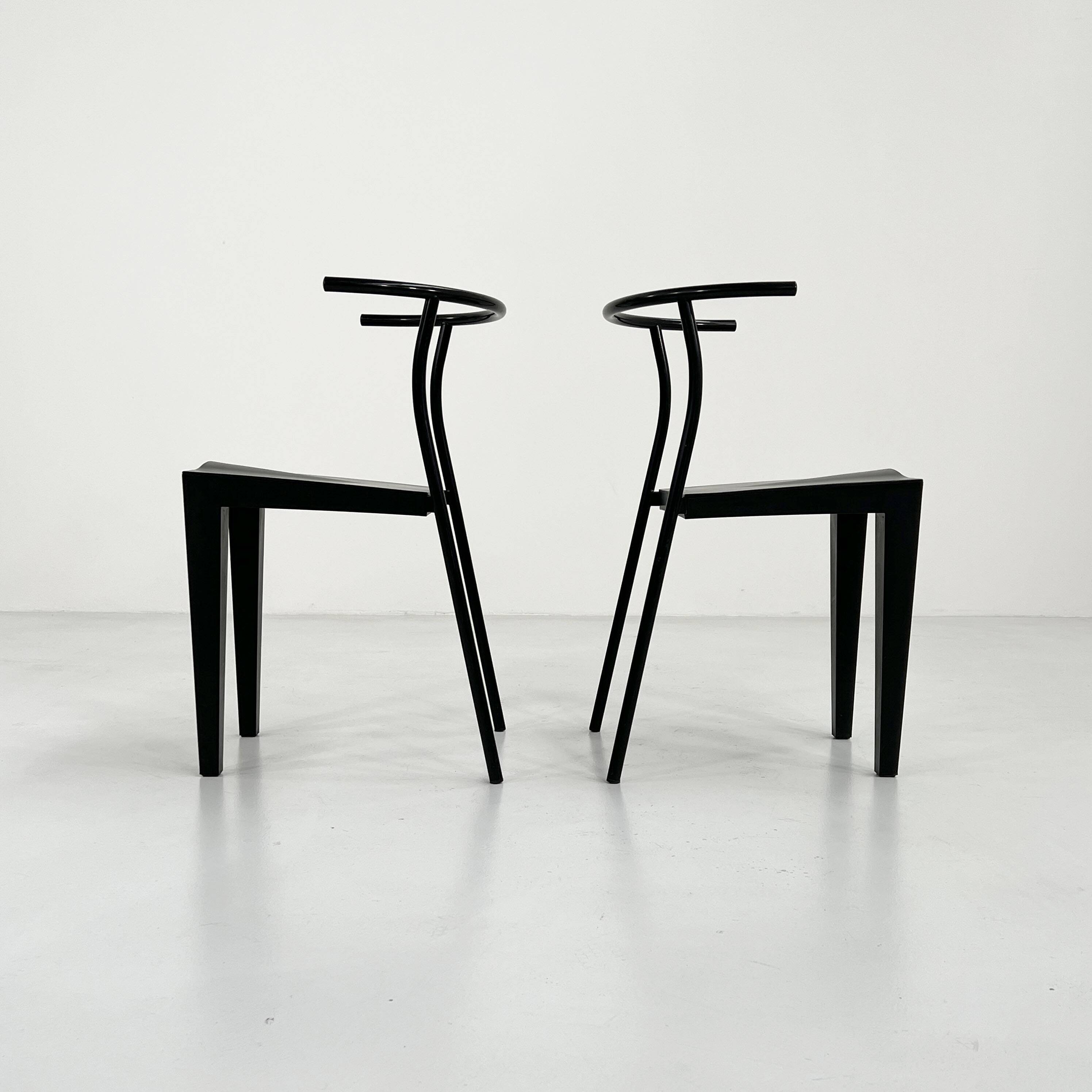 Set of 4 Dr. Glob chairs by Philippe Starck for Kartell 1980