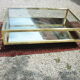 Table basse en laiton verre et miroir 1960/1970