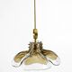 Beautiful 1960s J.T. Kalmar Franken heavy Murano glass floral ceiling lamp