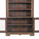 Bibliotheque armoire vaisselier marron vieux teck piece d'origine