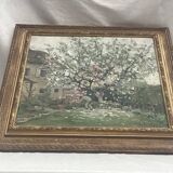 Painting signed Oil on canvas dimension: height -50 cm- width -56 cm-