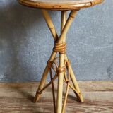 Rattan tripod plant holder harness 50s