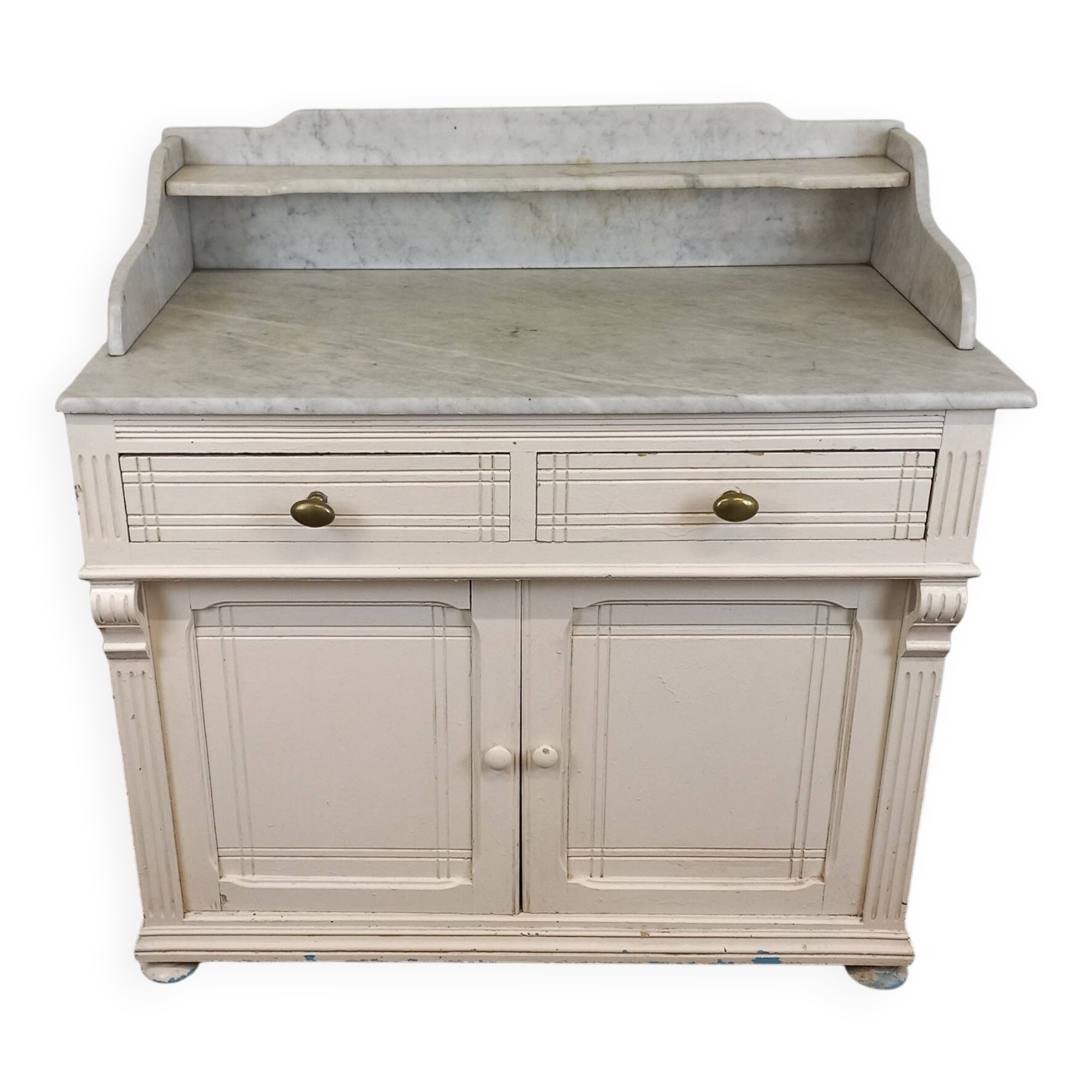 Marble top bathroom cabinet