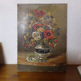 Still life with flowers signed and dated 1873