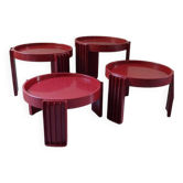 Set of 4 nesting tables designed by Gianfranco Frattini for Cassina - Marema