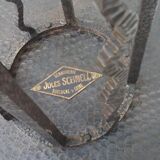 Metal side table vintage wrought iron
