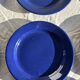 Set of 12 vintage blue ceramic plates D23