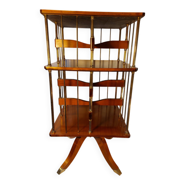 Bibliothèque tournante sur pied quadripode - Vintage 56/60