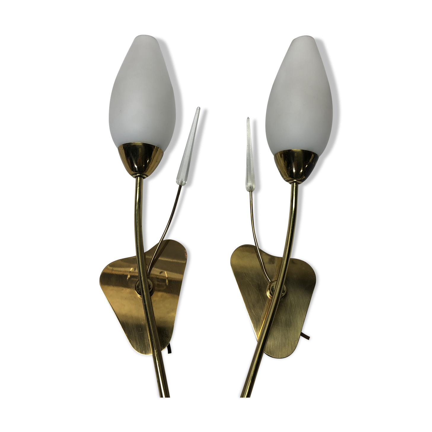 Pair of vintage 50s wall light
