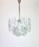 Large frosted glass chandelier from Murano by Kalmar, Austria, 1960s.